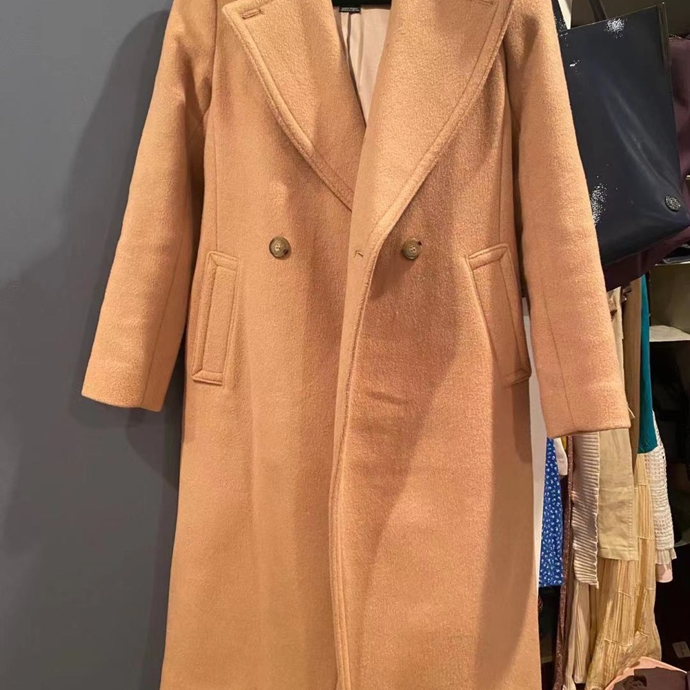 Beige Cream Club Monaco Trench Coat